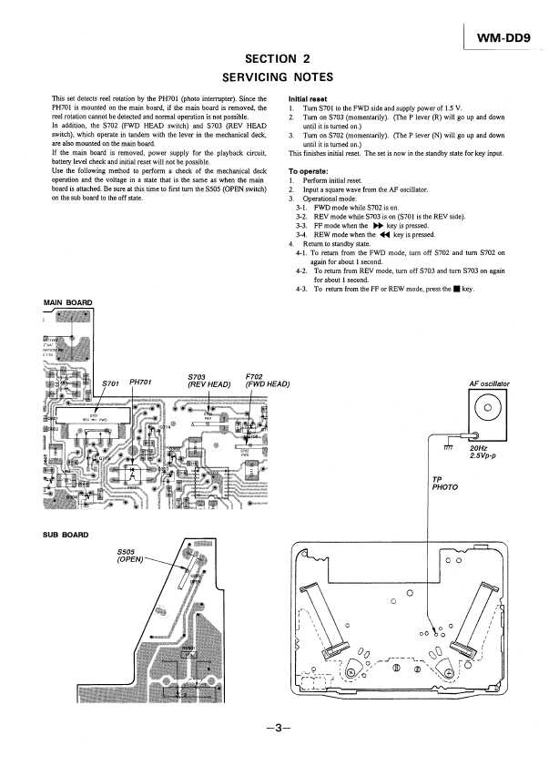 Сервисная инструкция Sony WM-DD9