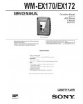 Сервисная инструкция Sony WM-EX170, WM-EX172