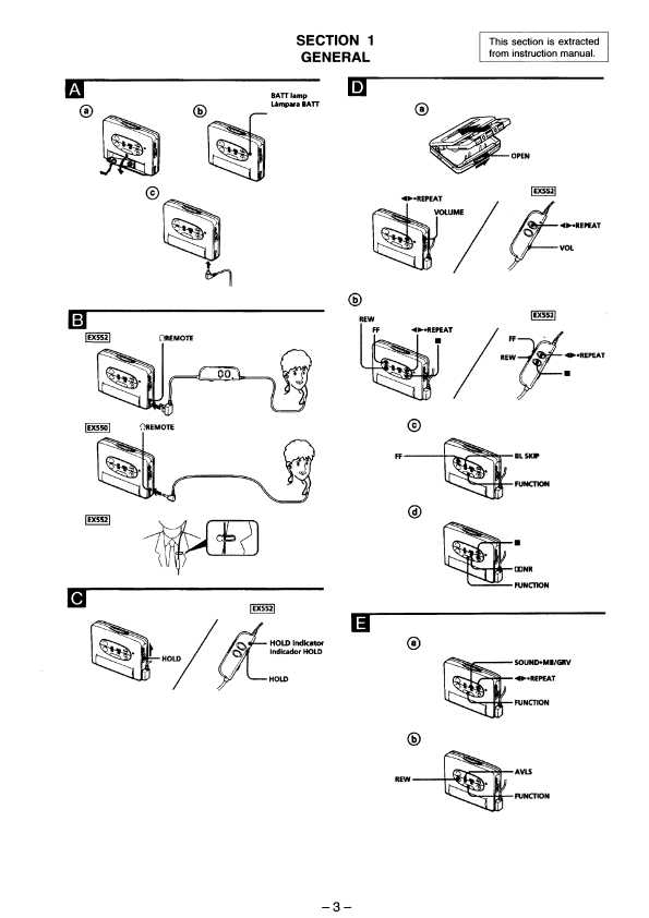 Сервисная инструкция Sony WM-EX550, WM-EX552
