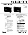Сервисная инструкция Sony WM-EX60, WM-EX70