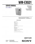 Сервисная инструкция Sony WM-EX631