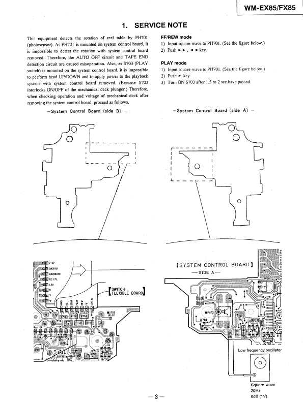 Сервисная инструкция Sony WM-EX85, WM-FX85