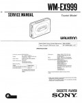 Сервисная инструкция Sony WM-EX999