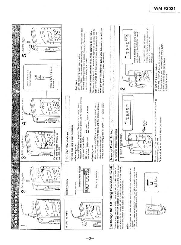 Сервисная инструкция Sony WM-F2031
