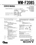 Сервисная инструкция Sony WM-F2085