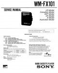 Сервисная инструкция Sony WM-FX101