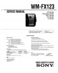 Сервисная инструкция Sony WM-FX123