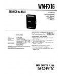 Сервисная инструкция Sony WM-FX16