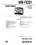 Сервисная инструкция Sony WM-FX251