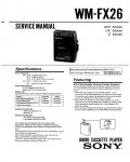 Сервисная инструкция Sony WM-FX26