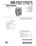 Сервисная инструкция Sony WM-FX271, WM-FX275