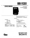 Сервисная инструкция Sony WM-FX301