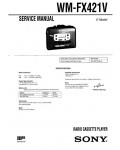 Сервисная инструкция Sony WM-FX421V