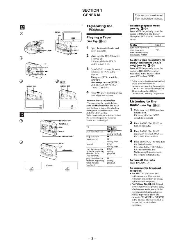 Сервисная инструкция Sony WM-FX477, WM-FX479