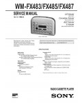 Сервисная инструкция Sony WM-FX483, WM-FX485, WM-FX487