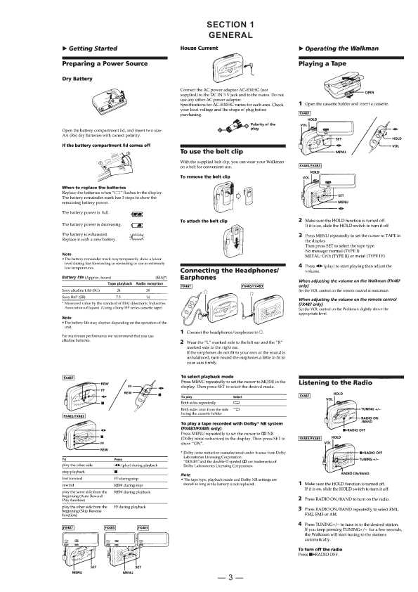 Сервисная инструкция Sony WM-FX483, WM-FX485, WM-FX487