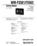Сервисная инструкция Sony WM-FX561, WM-FX563