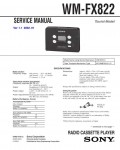 Сервисная инструкция Sony WM-FX822