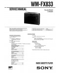 Сервисная инструкция Sony WM-FX833