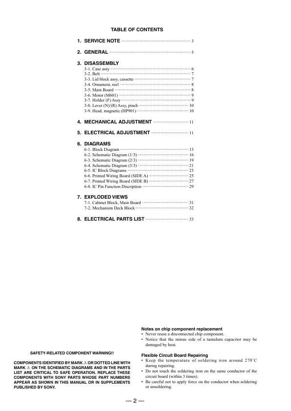 Сервисная инструкция Sony WM-GX680, WM-GX688