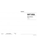 Сервисная инструкция SONY WRT-808A