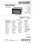 Сервисная инструкция SONY XAV-63, 64BT