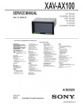 Сервисная инструкция SONY XAV-AX100