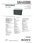 Сервисная инструкция SONY XAV-AX5000
