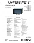 Сервисная инструкция SONY XAV-V630BT V631BT V1.3