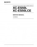 Сервисная инструкция Sony XC-ES50L