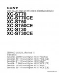 Сервисная инструкция SONY XC-ST30, ST50, ST70, 3RD, ED, REV.1