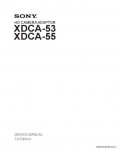 Сервисная инструкция SONY XDCA-53, 55