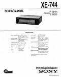 Сервисная инструкция SONY XE-744