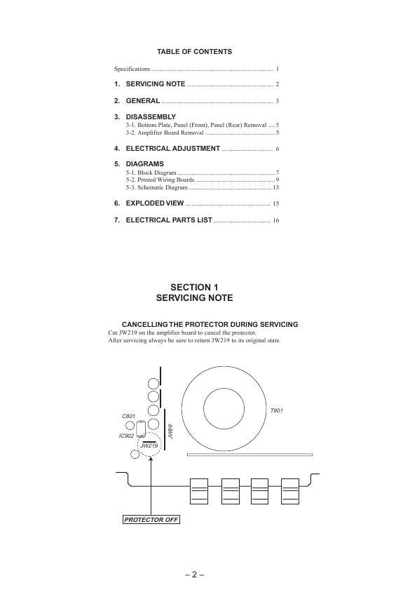 Сервисная инструкция Sony XM-1002HX