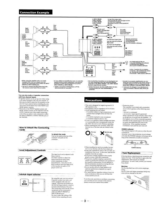 Сервисная инструкция Sony XM-2042