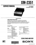 Сервисная инструкция SONY XM-2351
