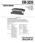 Сервисная инструкция Sony XM-3026