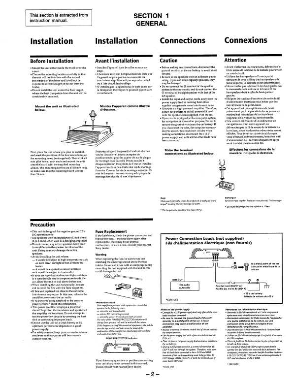 Сервисная инструкция Sony XM-430