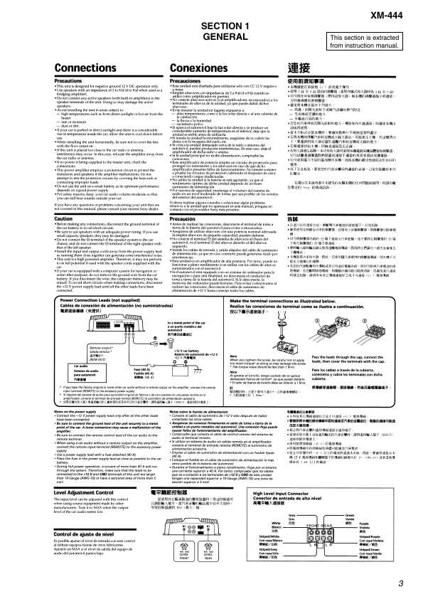 Сервисная инструкция Sony XM-444
