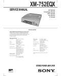 Сервисная инструкция Sony XM-752EQX