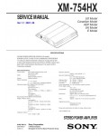 Сервисная инструкция Sony XM-754HX
