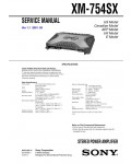 Сервисная инструкция Sony XM-754SX