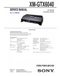 Сервисная инструкция Sony XM-GTX6040