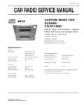 Сервисная инструкция PANASONIC CQ-EF1460L