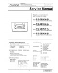 Сервисная инструкция Clarion PS-2866N, 2895N, 2896N