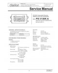Сервисная инструкция Clarion PS-3138K-A