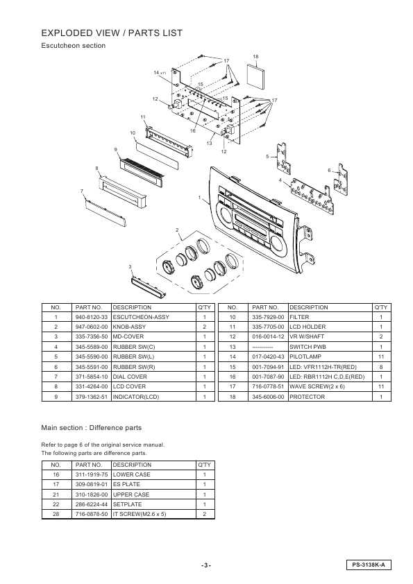 Сервисная инструкция Clarion PS-3138K-A