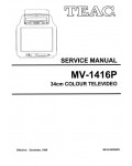 Сервисная инструкция Teac MV-1416P