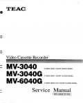 Сервисная инструкция Teac MV-3040