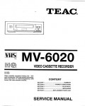 Сервисная инструкция Teac MV-6020